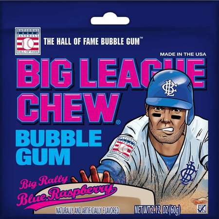 Big League Chew Blue Raspberry, PK108 -  FORD GUM, 66146